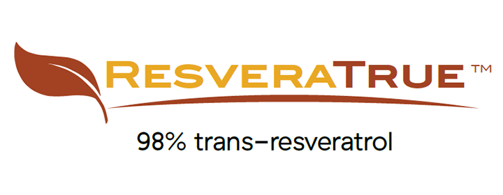 ResveraTrue Logo - 98% trans-resveratrol